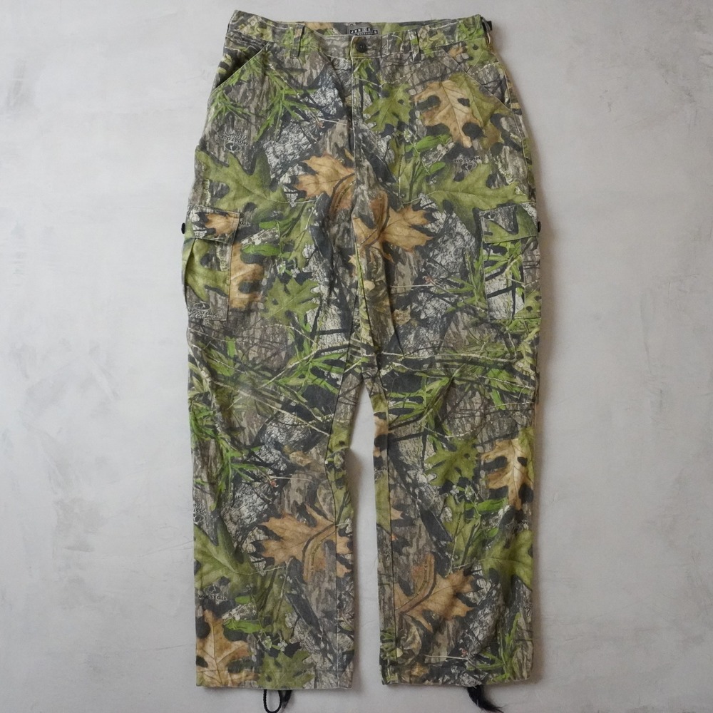 Jerzees Outdoors Mossy Oak Obsession Camo Cargo Pants Mens XL Y2K Hunting